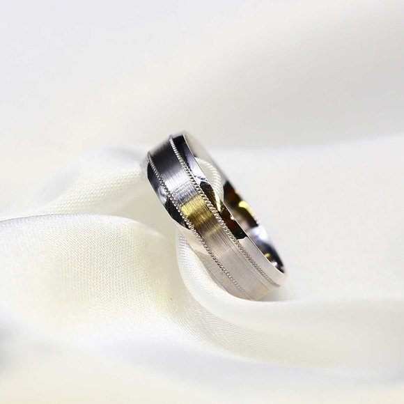 10 K Gold wedding Band 6mm , white gold, yellow gold, rose gold, engagement - Picture 2 of 4